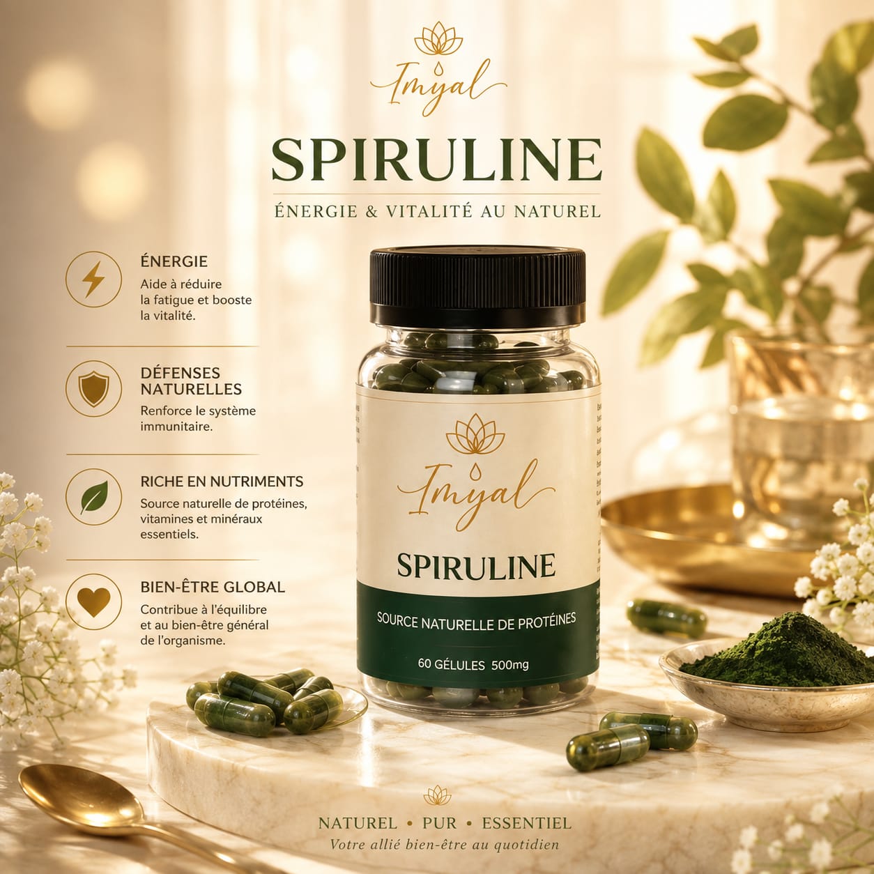 Gélules spiruline