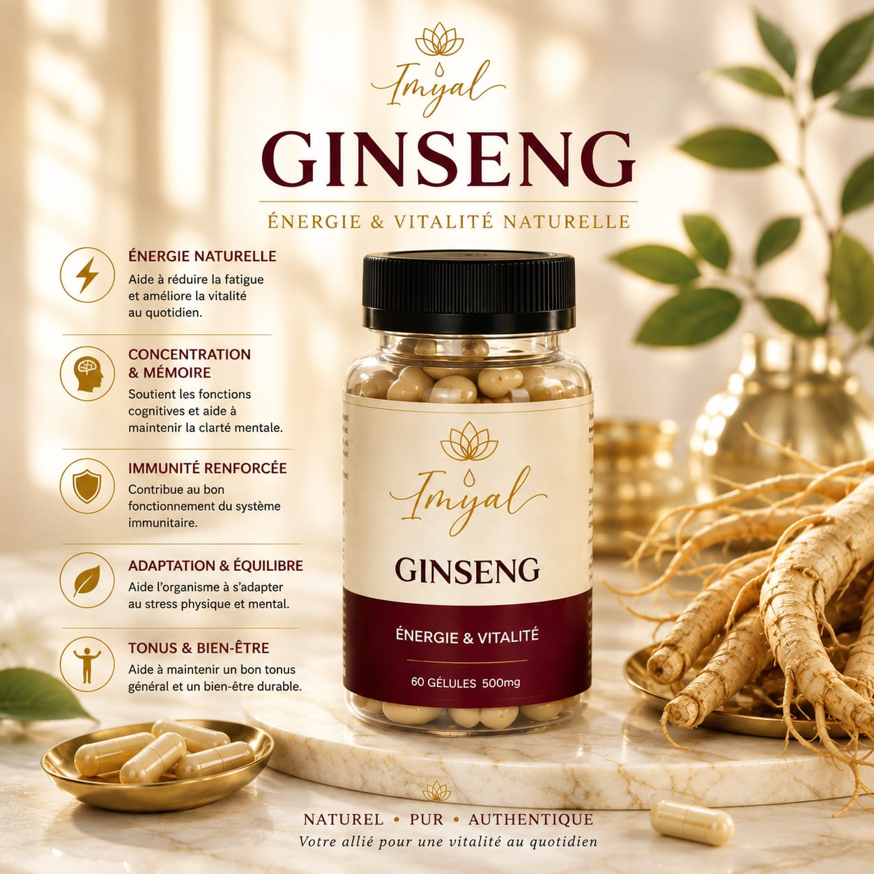 Gélule de ginseng
